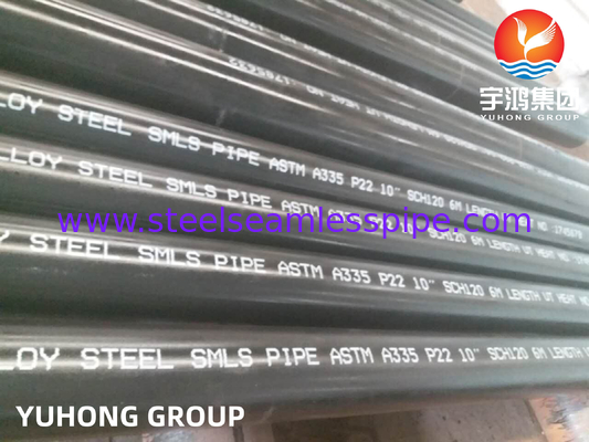 أنابيب بلا خيوط من الفولاذ اللاصق ASTM A335 P5 P9 P11 P12 P21 P22 P91 لصناعة البتروكيماويات
