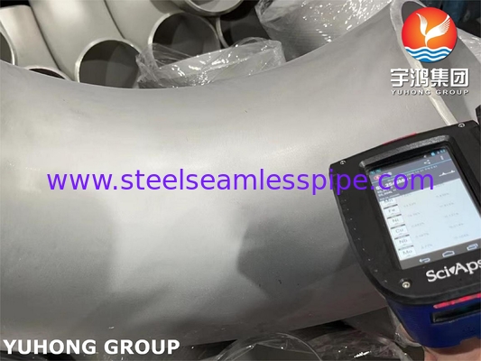 ASTM A403 WPS31254 الفولاذ المقاوم للصدأ المزدوج 254SMO التوصيلات 90 درجة LR الكوع