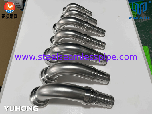 أنابيب الفولاذ المقاوم للصدأ تثبيت 90 درجة SAE فليانج SS316L لتطبيق اتصال أنابيب الأنابيب