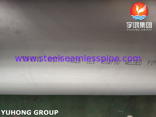 ASTM A928 CL.1 أنابيب الصلب الملحومة المزدوجة S32750 S32205 S31254