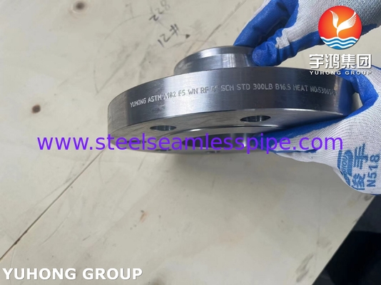 شفة لحام برقبة مشكلة من الفولاذ السبائكي ASTM A182 F5 RF B16.5