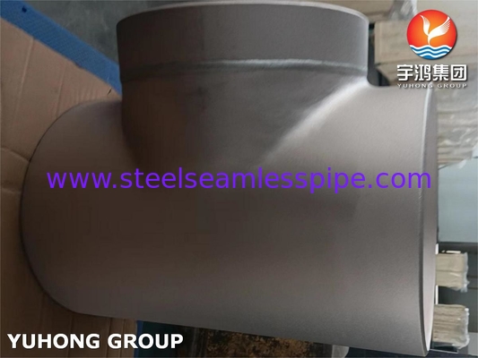 ASTM B466 C70600 أنابيب التركيب سبيكة نيكل النحاس ، Buttweld CuNi 90/10 متساوية Tee