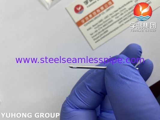 أنبوب إبرة العين الخلفية من الفولاذ المقاوم للصدأ ، ISO9626 AV إبرة البستولة لعملية غسيل الكلى