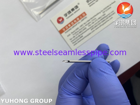 أنبوب إبرة العين الخلفية من الفولاذ المقاوم للصدأ ، ISO9626 AV إبرة البستولة لعملية غسيل الكلى