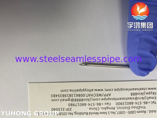أنبوب إبرة العين الخلفية من الفولاذ المقاوم للصدأ ، ISO9626 AV إبرة البستولة لعملية غسيل الكلى