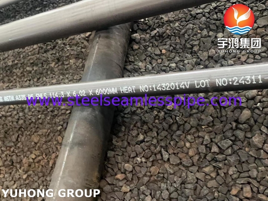 ASTM A335 / ASME SA335 P5 الألياف الفولاذية أنابيب سلسة لخدمة درجة الحرارة العالية