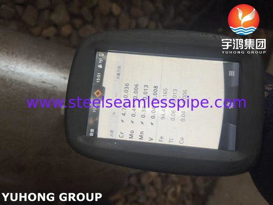 ASTM A335 / ASME SA335 P5 الألياف الفولاذية أنابيب سلسة لخدمة درجة الحرارة العالية
