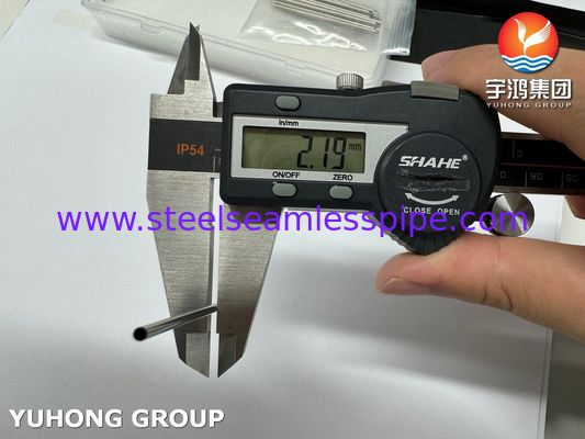 أنبوب إبرة مطرز من الفولاذ المقاوم للصدأ مع طرف حاد لصناعة الملابس ، 2.2MM * 62MM