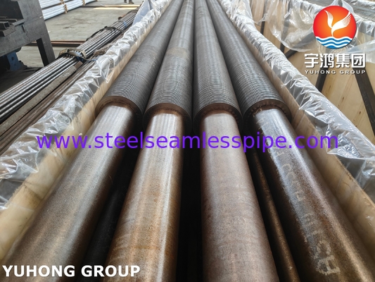 ASTM A335 P22 الأنبوب السلس من الفولاذ اللاصق مع 11-13CR HFW Fin Tube للفول الكونفيكسيون