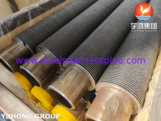 ASTM A335 P22 الأنبوب السلس من الفولاذ اللاصق مع 11-13CR HFW Fin Tube للفول الكونفيكسيون
