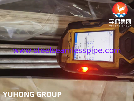 ASME SA213 TP444 أنبوب المبادل الحراري من الفولاذ المقاوم للصدأ
