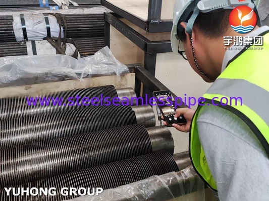 ASTM A106 Gr.B الكربون الصلب U أنبوب منحني الزعانف لأنبوب مبادل حراري NDE متاح