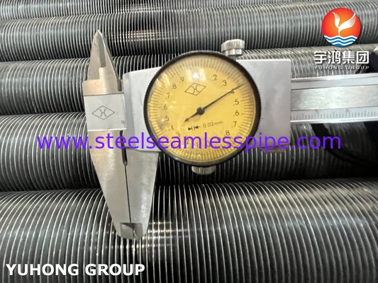 ASTM A179 أنبوب الفولاذ الكربوني النوع الألومنيوم G Fin للبرج التبريد الجاف