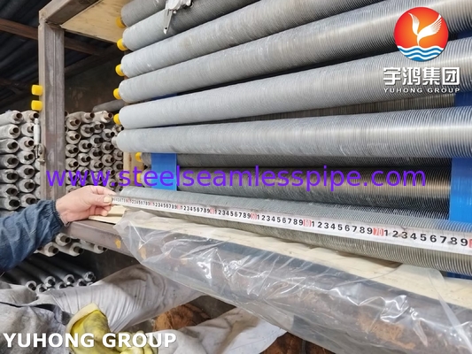 ASME SA249 TP316L الأنبوب الملتف مع شريط Al1100 للبرودة الهوائية