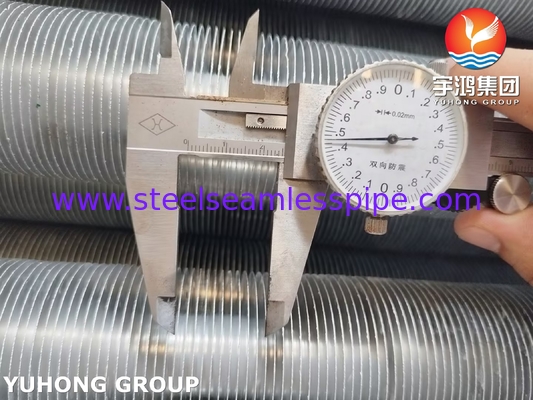 نوع L أنبوب ملفوف ASME SA249 TP316L مع Al1100 لتبريد الهواء