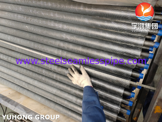 ASME SA179 أنبوب الزعانف المكبّر مع شريط الزعانف Al1100 لمبرد الهواء