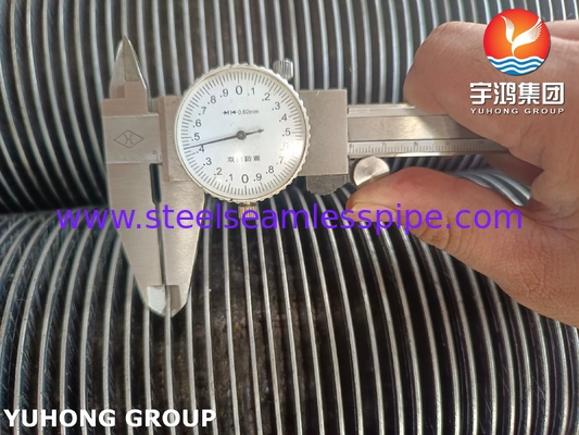 المادة الأساسية للأنابيب المدمجة من نوع G ASME B163 المادة NO4400 الألومنيوم لمبادل الحرارة