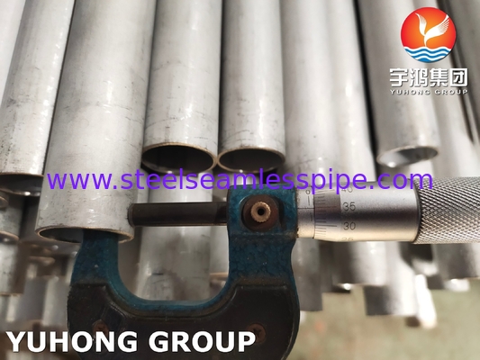 ASTM A789 ASMESA789 مادة أنابيب الفولاذ المزدوجة الفائقة S31803, S32205, S32750, S32760, S31254 للمبادل الحراري