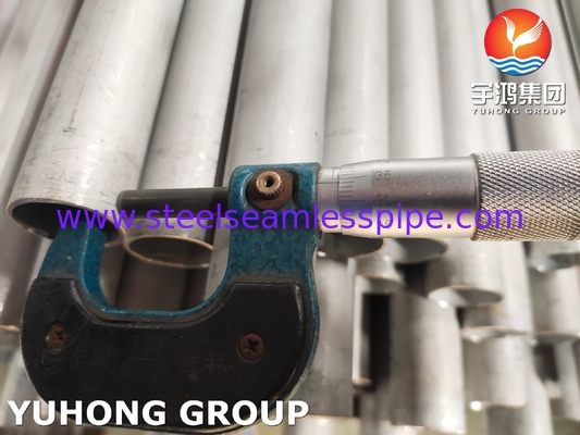 ASTM A789 ASMESA789 مادة أنابيب الفولاذ المزدوجة الفائقة S31803, S32205, S32750, S32760, S31254 للمبادل الحراري