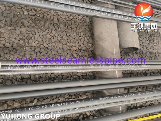 أنابيب الفولاذ المقاوم للآليات بدون خيوط ASTM A335 P11 لمشاريع المصافي