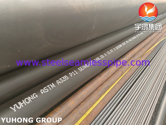 أنابيب الفولاذ المقاوم للآليات بدون خيوط ASTM A335 P11 لمشاريع المصافي