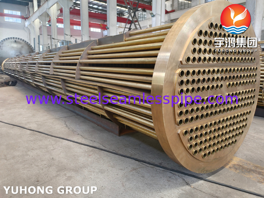 أجزاء حزمة الأنابيب الأنبوبية C70600 حزمة أنابيب نحاسية ASME VIII القسم 1، TEMA R