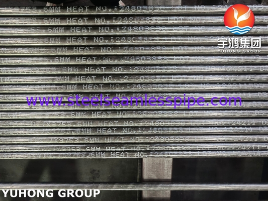 أنبوب غير منسجم من الفولاذ اللاصق ASTM A213 ASME SA213 الصف T5 ، T9 ، T11 ، T22 لبرنامج التبريد الهيدروليكي