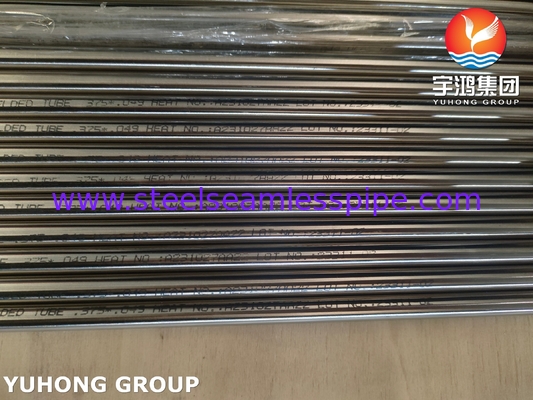 ASTM A269 TP316L أنابيب الفولاذ المقاوم للصدأ المطاطية المطاطية الأستينيتية