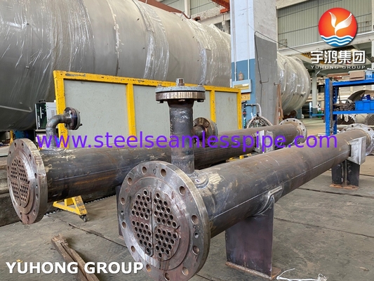 محول الحرارة للقشرة والأنابيب مع أنابيب SS31803 SA-106 الصف B القشرة ASME القسم VIII