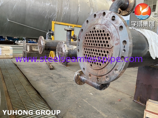 محول الحرارة للقشرة والأنابيب مع أنابيب SS31803 SA-106 الصف B القشرة ASME القسم VIII