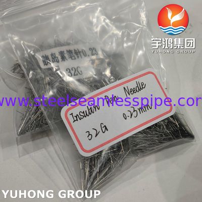 ISO9626 SUS304 إبرة الأنسولين ، أنبوب إبرة ذو خمسة أقطاب لعلاج مرض السكري