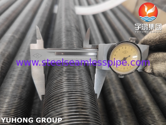 ASME SA209 TP304 الفولاذ المقاوم للصدأ الأنبوب المدمج النوع G مع الألومنيوم 1060