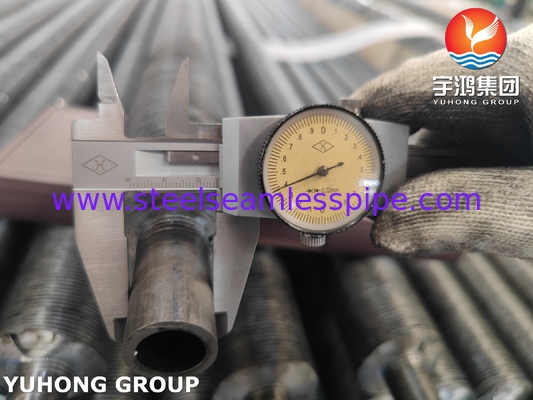 ASME SA209 TP304 الفولاذ المقاوم للصدأ الأنبوب المدمج النوع G مع الألومنيوم 1060