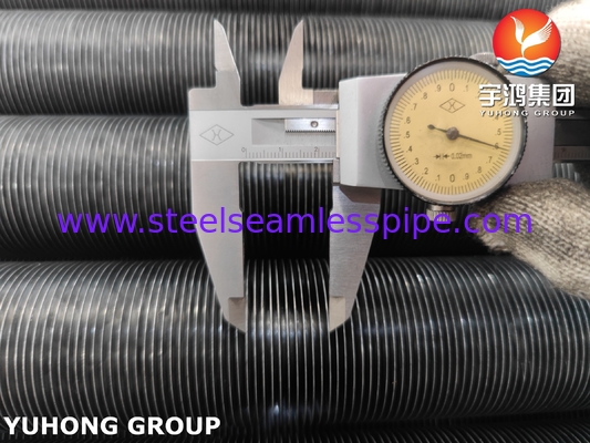 ASME SA209 TP304 الفولاذ المقاوم للصدأ الأنبوب المدمج النوع G مع الألومنيوم 1060