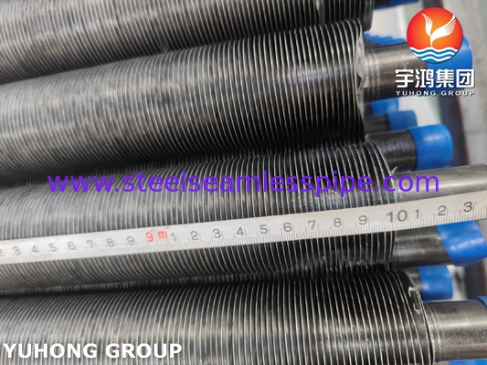 ASME SA209 TP304 الفولاذ المقاوم للصدأ الأنبوب المدمج النوع G مع الألومنيوم 1060