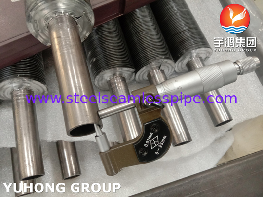 ASME SB163 N04400 الأنابيب المدمجة مع الزعانف الألمنيوم لبرودة الهواء و غاز Reboiler