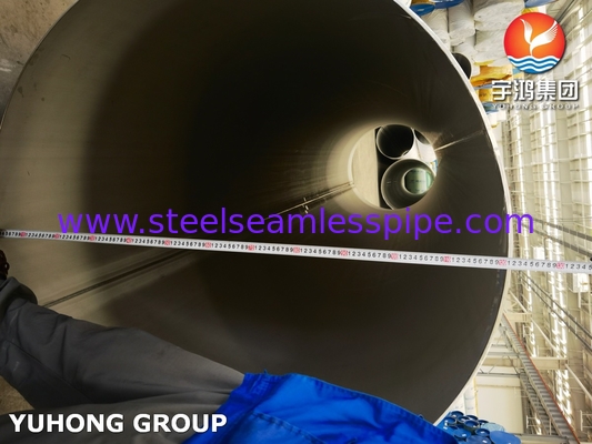 ASTM A358 / ASME SA358 TP316L الأنبوب المطاوئ من الفولاذ المقاوم للصدأ المخلل والمحترق لغاز النفط الكيميائي