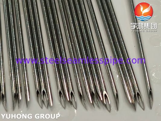 إبرة حقن نقطة 21G Lancet ، أنبوب إبرة من الفولاذ المقاوم للصدأ الطبي ISO7864 SUS304