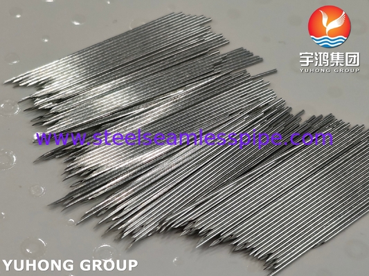 SUS304 الصف الطبي من الفولاذ المقاوم للصدأ الحقن الإبرة الأنابيب لانسيت نقطة الحاجز 24G 0.55MM