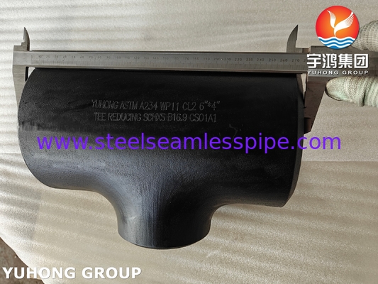 ASTM A234 WP11 CL2 سبيكة الفولاذ الحد من الشعر ASME B16.9 أدوات أنابيب Buttweld
