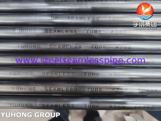 معدات المعالجة الحرارية لأنابيب الفولاذ المقاوم للصدأ الفريتي والمارتنسيتي ASTM A268 TP405 UNS S40500