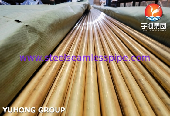 ASME SB111 C68700 أنابيب نحاسية خالية من الخيط O61 لمبادل الحرارة