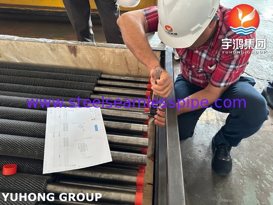ASTM A213 T11 أنبوب غير متجانس من الفولاذ اللاصق أنبوب HFW ذو ظفر متسلسل للمصافي