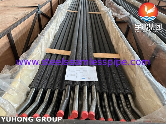 أنبوب زعانف مسنن لحام عالي التردد أنبوب ASTM A213 T11 للفرن والسخان