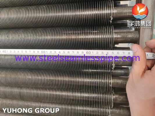 ASTM A179 أنبوب فولاذ الكربون غير الملحوم أنبوب الزعانف المدمج لمبرد الهواء