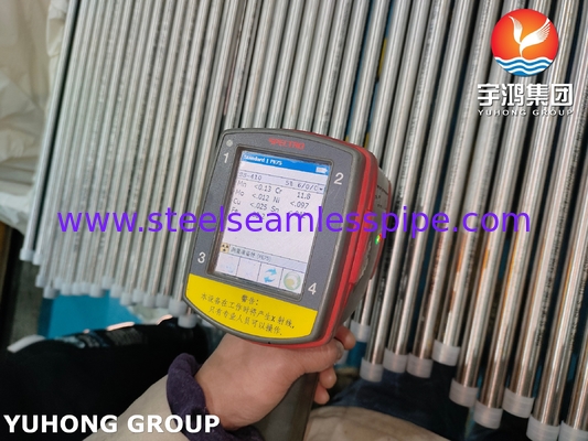 ASTM A268 TP410 الأنبوب الخام من الفولاذ المقاوم للصدأ الأنبوب المتبادل الحراري الملتهب