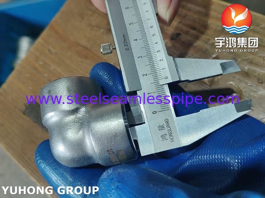 ASTM A182 F53 S32750 الصلب المقاوم للصدأ المزدوج السوبر 90Deg الكوع B16.11 التطبيق الكيميائي