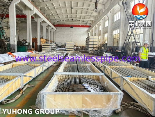 أنبوب U من الفولاذ المقاوم للصدأ ASTM A213 TP304L للمبادل الحراري