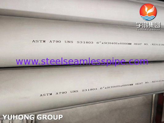 أنابيب الفولاذ المقاوم للصدأ المزدوج ASTM A790 / ASME SA790 S31803