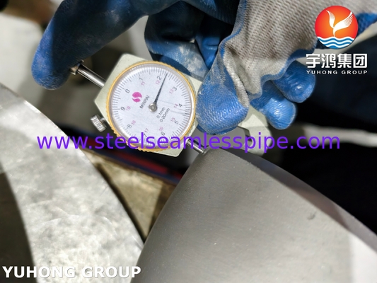 ASTM A403 / ASME SA403 WP321H التركيب من الفولاذ المقاوم للصدأ بدون خيط 180 درجة الكوع B16.9